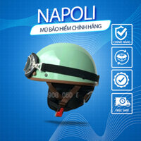 MŨ BẢO HIỂM NAPOLI nửa đầu mũ phượt nửa đầu có ốp da cao cấp nhiều màu dành cho nam nữ