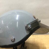 Mũ bảo hiểm napoli phong cách nhật với lưỡi trai đen hoặc trong hoặc trắng, ốc titan full nón