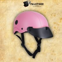 Mũ bảo hiểm Napoli sơn nhám màu Hồng dâu - [Freeship]