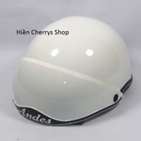 Mũ bảo hiểm, Nón bảo hiểm nửa đầu Andes giấu kính cao cấp - Chống bụi, bảo vệ tốt cho người đội phù hợp cả nam và nữ.