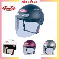 Mũ Bảo Hiểm Nửa Đầu ANDES 126 Có Kính/ Mũ Bảo Hiểm 2 Kính Royal M289-Chính Hãng