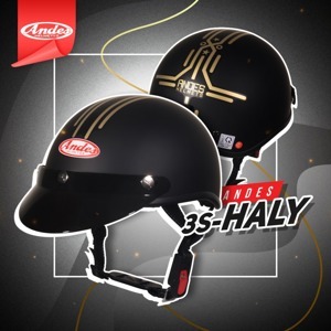 Mũ bảo hiểm nửa đầu Andes 3SHALY - Tem nhám
