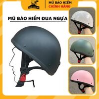 Mũ bảo hiểm nửa đầu đua ngựa tròn gọn nhẹ, nón bảo hiểm thời trang thể thao nam nữ_thế giới mũ