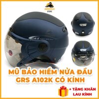 Mũ bảo hiểm nửa đầu GRS A102K CHÍNH HÃNG NHIỀU MÀU (Tặng kèm khăn lau kính)