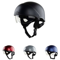 Mũ Bảo Hiểm Nửa Đầu Kính Âm Lót Tháo Rời Cao Cấp - Asia MT268 – Vòng  đầu 55-58cm – Hàng chính hãng – Bảo hành 12 tháng