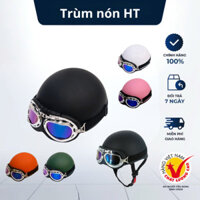 Mũ bảo hiểm nửa đầu kính phi công, nón bảo hiểm 1/2 đạt chất lượng kiểm định an toàn.