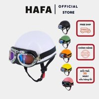 Mũ Bảo Hiểm Nửa Đầu, Nón Bảo Hiểm 1/2 , Mũ Bảo Hiểm Cao Cấp Có Kính , Helmet MPC12