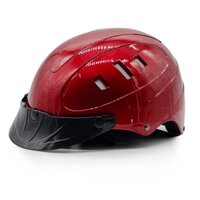 Mũ bảo hiểm nửa đầu Protec Rosa không kính RLW - Hàng Chính Hãng - màu đỏ mận