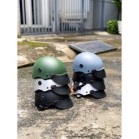 Mũ bảo hiểm nửa đầu sơn nhám Camry kèm lưỡi trai che nắng