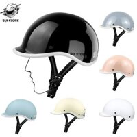 Mũ Bảo Hiểm Nửa Đầu VARO Chính Hãng Kiểu Dáng Cá Heo Freesize Vòng Đầu 54-58cm - Bảo Hành 12 Tháng