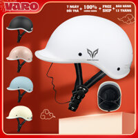 Mũ Bảo Hiểm Nửa Đầu VARO Kiểu Dáng Cá Heo Chính Hãng - Đạt Chuẩn Quatest 2 - Bảo Hành 12 Tháng
