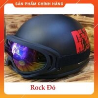 Mũ Bảo Hiểm Rock Kèm Kính Uv Đẹp, Nón Bảo Hiểm Nửa Đầu