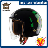 MŨ BẢO HIỂM ROYAL M139 Kính Âm Cao Cấp - Lót Tháo Rời Tiện Dụng - Hàng Chính Hãng - Bảo Hành 12 Tháng - Tem V11 cờ Brazi