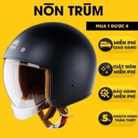 Mũ Bảo Hiểm Royal M139 Kính Âm - ĐEN NHÁM - XL