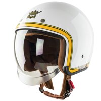 Mũ Bảo Hiểm Royal M139 Kính Âm Tem V10 Trắng - XL