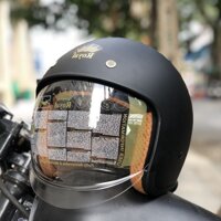 Mũ Bảo Hiểm Royal M139 Kính Âm - ĐEN NHÁM - XL