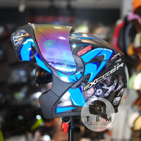 Mũ bảo hiểm Royal M179 tem Exciter GP Night Fury Lật hàm 2 kính