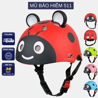 Mũ Bảo Hiểm Scooter Tem Bọ Cánh Cam Cao Cấp - Có Tăng Chỉnh Size - Chính Hãng Varohelmet - BH 1 Năm