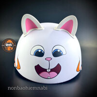 Mũ bảo hiểm thỏ Bunny Boss cho bé & người lớn Tặng Tai