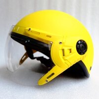 Mũ Bảo Hiểm Thời Trang Kính Càng - Màu Vàng - Hàng Chính Hãng 3C