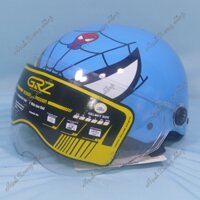 Mũ bảo hiểm trẻ em 2-4 tuổi, nón bảo hiểm cho bé có kính vòng đầu 51cm hình siêu nhân nhện