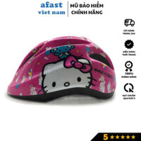Mũ bảo hiểm trẻ em cho bé gái Protec Smile, chơi thể thao, trượt partin, họa tiết mèo Hello Kitty đáng yêu
