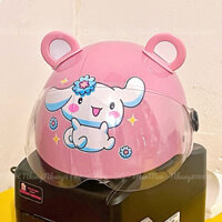 MŨ BẢO HIỂM TRẺ EM CÓ KÍNH CAO CẤP - SIZE 3 ĐẾN 8 TUỔI - NÓN KUROMI CINNAMON MELODY KURUMI SIÊU NHÂN NGƯỜI NHỆN N2