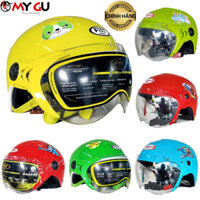 Mũ bảo hiểm trẻ em có kính từ 5 tuổi đến 8 tuổi cao cấp [CHÍNH HÃNG] ASIAN KT01K - Nón bảo hiểm nửa đầu cho bé