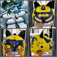 Mũ bảo hiểm trẻ em hình siêu nhân Batman gắn sticker 3D đạt chuẩn an toàn giao thông