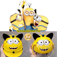 Mũ bảo hiểm trẻ em Minion kính cao cấp ❤️