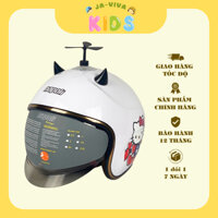 Mũ bảo hiểm trẻ em Napoli kính âm có hình in trên mũ, kích thước 50-53 cm