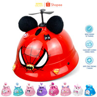 Mũ Bảo Hiểm Trẻ Em Tai Bèo - Nón Bảo Hiểm Vành Tròn Cho Bé Từ 3-8 Tuổi