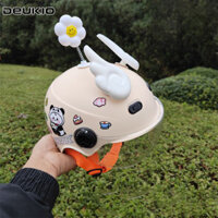 Mũ bảo hiểm trẻ em xe tay ga điện DEUKIO 2-8 tuổi, mũ bảo hiểm trẻ em phổ thông cho bé trai, mũ bảo hiểm an toàn cho bé gái không thể bị vỡ khi rơi