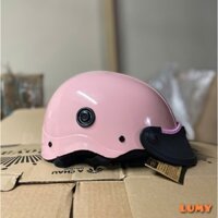 Mũ Bảo Hiểm Trơn 1/2 đầu - Màu Sơn Bóng Phủ NANO - Có Lỗ Thông Gió nón bảo hiểm nửa đầu