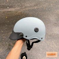 Mũ Bảo Hiểm Trơn 1/2 đầu - Màu Sơn Nhám - Có Lỗ Thông Gió