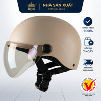 Mũ Bảo Hiểm Trơn Có Kính Nửa Đầu  Chính Hãng Asia MT-128K BH 12 Tháng, Mũ Bảo Hiểm Nữ Nhỏ Nhẹ