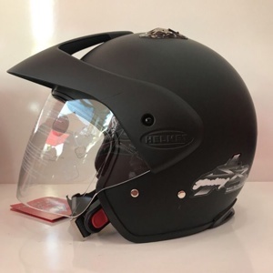 Mũ bảo hiểm trơn kèm kính Andes 306E