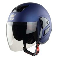 MŨ BẢO HIỂM TRÙM ĐẦU KÍNH CHỐNG CHÓI LÓA ROYAL M01 - Màu Xanh Than Nhám - Vòng đầu 57-59cm - Bảo Hành 12 Tháng