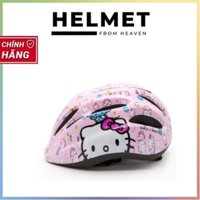 Mũ bảo hiểm xe đạp siêu nhẹ PROTEC Smile dành cho bé gái 3 - 10 tuổi - Có đèn báo hiệu, thoáng khí, an toàn