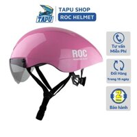 Mũ bảo hiểm xe đạp thể thao Roc R18 siêu nhẹ chính hãng màu hồng bóng - Tapu Shop Helmet Henry's