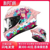 Mũ bảo hiểm xe máy Meska toàn mặt xe máy vây đuôi lớn ống kính kép dành cho nam và nữ mùa thu đông Marvel Deadpool Iron Man mũ bảo hiểm đi phượt mũ bảo hiểm đi phượt cho nam