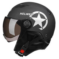 Mũ bảo hiểm xe máy Mũ bảo hiểm nửa mũ bảo hiểm xe đạp điện Harley Mũ bảo hiểm nam nữ giá rẻ