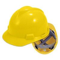 Mũ bảo hộ 3M MSA không núm vặn màu vàng