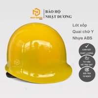 Mũ bảo hộ lao động màu vàng kiểu nhật N01 nhựa tốt nón bảo hộ công nhân kĩ sư có kiểm định