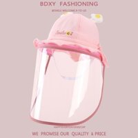 Mũ Bảo Vệ Cho Bé Chống Rơi Dịch Bệnh Mũ Bé Cách Ly Trẻ Em Che Mặt Kính Chắn Gió Mùa Xuân Thu Mỏng Mũ Chống Nắng zy25322