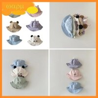 Mũ bảo vệ chống nắng cho trẻ em WMMB có tai gấu bé trai bé gái Unisex vành rộng Mũ ngư dân