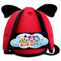 Mũ Bảo Vệ Đầu Cho Bé BabyGuard (Đỏ) logo Mickey