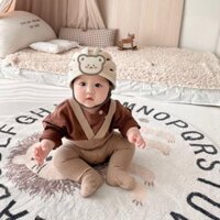 Mũ Bảo Vệ Đầu KidAndMom Nón Bảo Vệ Đầu Kiểu Hàn Nhẹ Thoáng Khí Cho Bé Tập Bò Tập Đi Từ 6-36 Tháng