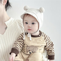 Mũ Bé Lớp Một Mùa Xuân Mỏng Nhỏ Tháng Tuổi Bé Ngực Cửa Baotou Mũ Bảo Vệ Tai Mũ Chống Nắng Trẻ Sơ Sinh Mũ Bé #M319#