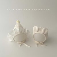 Mũ Bé Phiên Bản Hàn Quốc Cotton Nguyên Chất Mũ Bé Xuân Thu Sơ Sinh Bé Mềm Mại Bảo Vệ Tai Mũ Chống Nắng Ngoài Trời Dễ Thương